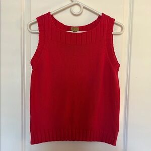 Caslon Pink Sweater Knit Tank Top Medium